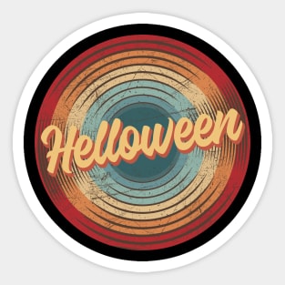 Helloween Vintage Circle Sticker